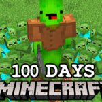 I Spent 100 Days in a Zombie Apocalypse in Minecraft…