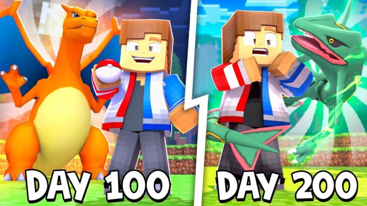 I Spent 200 DAYS in Minecraft Pixelmon! (Pokemon Minecraft Mod)