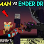 Ironman Vs Ender Dragon | Minecraft Mods | THE COSMIC BOY