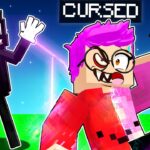 JUSTIN Gets CURSED By CARTOON CAT In MINECRAFT! (SUPER GLITCHY MODS INSTALLED!)