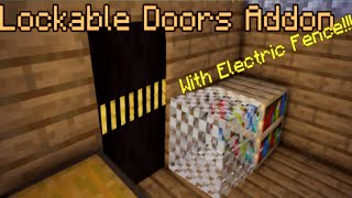 Lockable Doors Addon For Minecraft Pe | Security Mod For Minecraft Pe | Best MCPE Addons | 2021 |