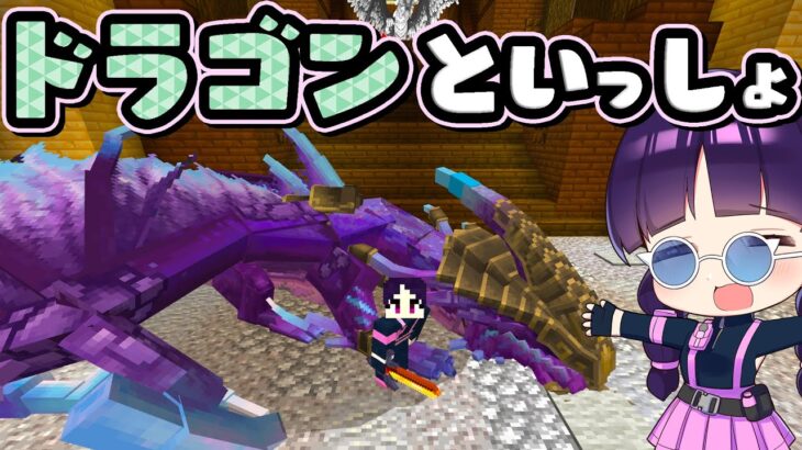 🍁【マイクラ】ドラゴンをペットにして一緒に生活できる王国で野生のドラゴン退治！統合版マーケットプレイス【ゆっくり実況/マインクラフト/Minecraft】