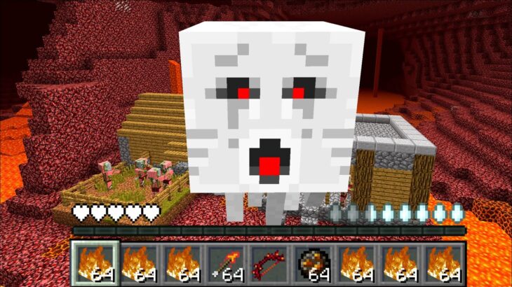 Minecraft FORBIDDEN LIFE OF A GHAST IN VILLAGE HOUSE MOD / DON’T DESTROY THE HOUSES ! Minecraft Mods
