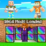 Minecraft Speedrunners VS 4 Hunters (1000 Mods)