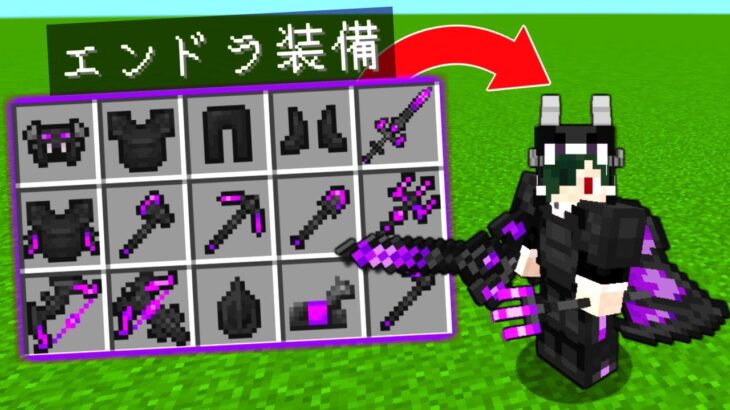 エンダードラゴンの装備でサバイバルPVP【マイクラ】