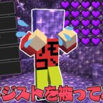 【マイクラ】アメジストブロックを被ったら強すぎた！？ブロックが被れる世界でサバイバルPVPしたら面白すぎた！