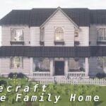 White Family Home | Minecraft Cocricot Speed Build  (cocrioct mod)