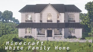 White Family Home | Minecraft Cocricot Speed Build  (cocrioct mod)