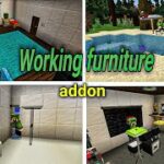 minecraft loled furniture addon|| minecraft working furniture mod || how to download loled furniture