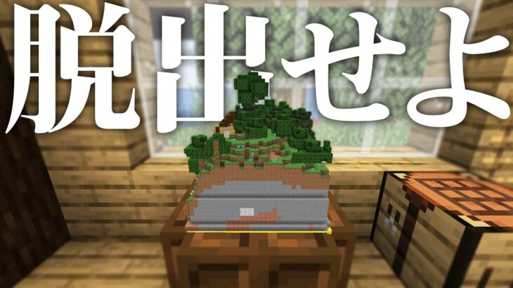 小さなマイクラ世界から脱出せよ！【マイクラ脱出前編】