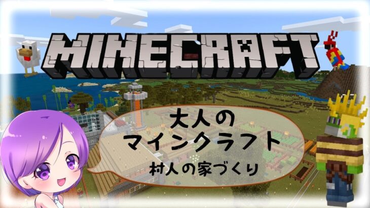 突然はじまる大人のマインクラフト　村人の家づくり