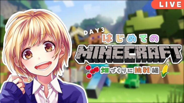 【マイクラ生放送】超初心者が自給自足めざして畑を作る！【ゲーム実況】