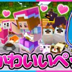 ペットと生活できるマイクラが楽しすぎた!!🐶🐱✨【マイクラ/まいくら】