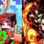 Becoming TANJIRO from Demon Slayer in Minecraft Demon Slayer Mod