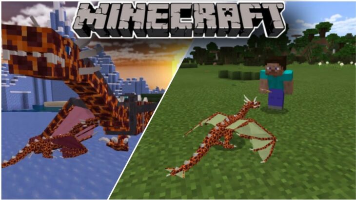 Fire Dragon Mod Addon For Minecraft 1 17 Mcpe Xbox Bedrock Edition Minecraft Summary マイクラ動画
