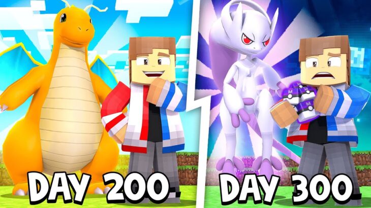 I Spent 300 DAYS in Minecraft Pixelmon! (Pokemon Minecraft Mod)