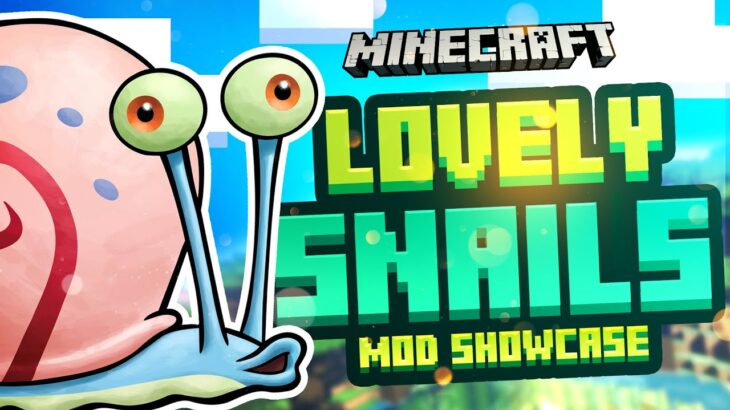 Lovely Snails: Minecraft Mob Mod Showcase (1.17.1 Mods | FABRIC) – New Snail Mob in Minecraft