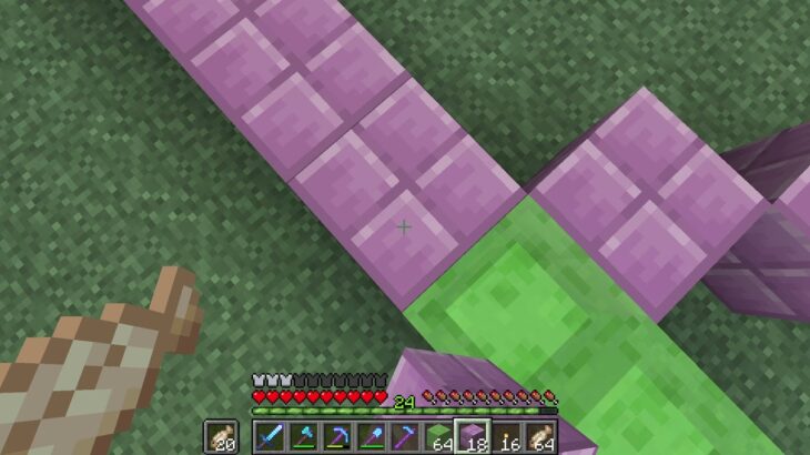 【マインクラフト】MC 1117 北の空き区画に建築その1