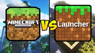 “MINECRAFT POCKET EDITION VS BLOCKLAUNCHER” (Minecraft PE, Mod Launcher, Mobile Games, iOS, Android)