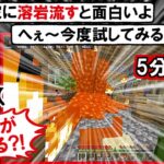 「まお君ごめん!溶岩を家に流すと大火事になるって知らなかったんだ!」まおハウスを放火してパニックになるスナザメ(マイクラ マインクラフト Minecraft #ふぁんクラ)