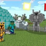 Minecraft BUILD BUNKER TO PROTECT HOUSE AGAINST MOWZIES MOBS MOD / DANGEROUS MONSTER! Minecraft Mods