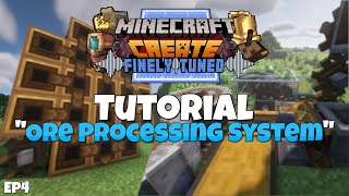 Minecraft Create Mod 0.3.2 Tutorial – Ore Processing System Ep 4