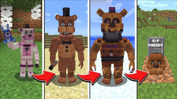 Minecraft EXTREME LIFE AS A FIVE NIGHTS AT FREDDYS MOB MOD / DON’T ENTER FNAF HOUSE ! Minecraft Mods