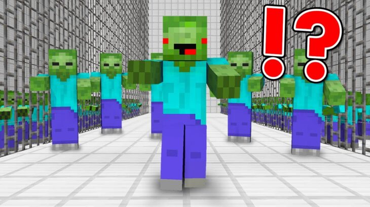 Minecraft Zombie Escape! Parkour POV Chase