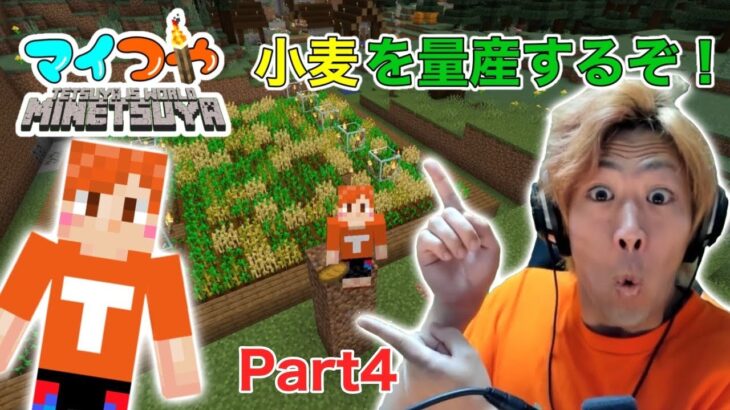 【マイつや】てつやのマインクラフト！小麦畑作るぜええ！地下で◯○も発見！？Part４