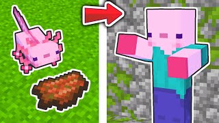 ウーパールーパーがゾンビに変身!?【マイクラ】 #Shorts