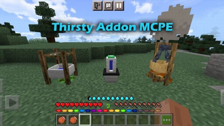 Thirsty Addon | Thirst Bar Mod Minecraft Pe 1.17 | MCPE / Bedrock