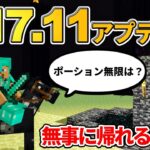 【マイクラ統合版】1.17.11アプデでエンドバグと無限ポーションがどうなったのか検証【PE/PS4/Switch/Xbox/Win10】ver1.17