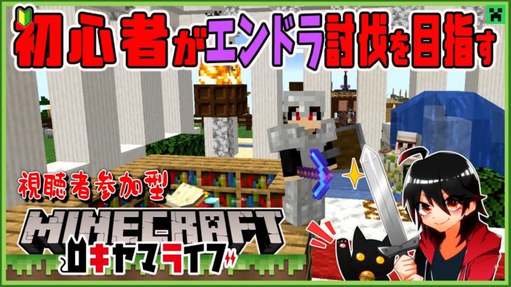 #14【建築したい】マイクラ初心者が1ヶ月でエンドラ討伐を目指す【Minecraft JAVA版】