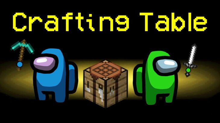 CRAFTING TABLE Mod in Among Us! (Minecraft Mod)