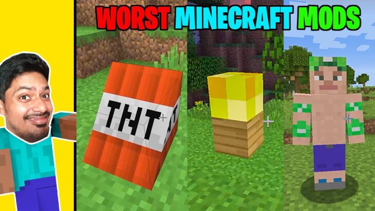 Downloading Worst Minecraft Mods EVER !!