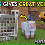 Minecraft, But Mobs Gives CREATIVE MODE | Minecraft Mods | THE COSMIC BOY