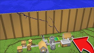 Minecraft DONT TOUCH THE TSUNAMI BARRICADE TO NATURAL DISASTERS MOD ! 100 DAYS Minecraft Mods