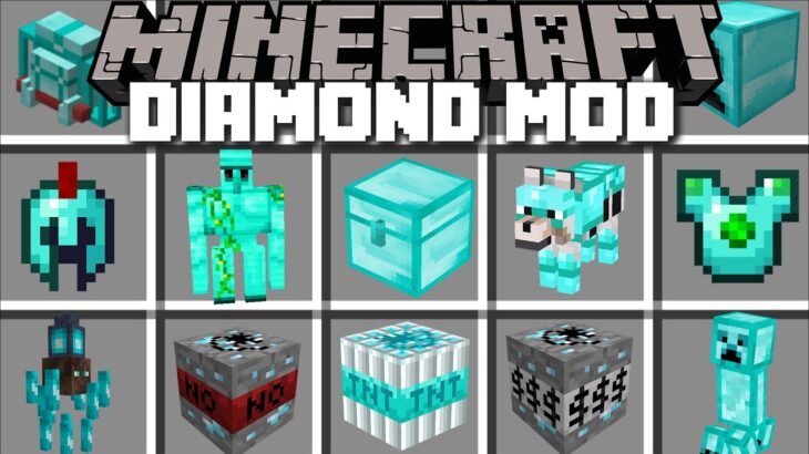 Minecraft STRANGE DIAMOND HOUSE MOD / DANGEROUS MONSTERS WITH DIAMOND but 100 DAYS !! Minecraft Mods