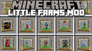 Minecraft UNLIMITED LITTLE TINY FARM MOD / RESOURCES FROM EVERY MOB FARM HOUSE !! Minecraft Mods