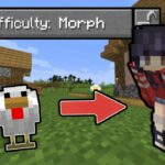 Minecraft, but we can MORPH into any Mobs! (Morph Mod)