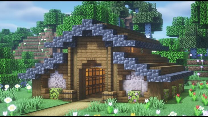 【マインクラフト】簡単でおしゃれな倉庫の作り方【Minecraft】How to Build a Storage House / Warehouse【マイクラ建築】