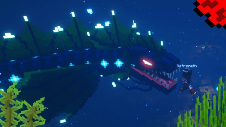 This Mod adds Sea Monsters into Minecraft Oceans & Axolotl Dragon Boss Fight