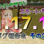 [統合版マイクラ]Ver1.17.10バグ報告会～その２～ 統合版マインクラフト Ver1.17.10