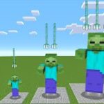 Zombie vs Trident – Minecraft