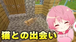 【マイクラ】メンバーの新居を作るはずが、可愛い家族が増えました。。。【minecraft】【マインクラフト】【騎士Aクラフト】