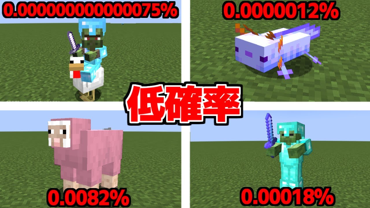 低確率で起きる奇跡を起こしてみた マイクラ Minecraft Summary マイクラ動画