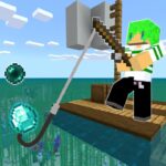 【マインクラフト】海の真ん中でイカダに乗りながらサバイバル！？