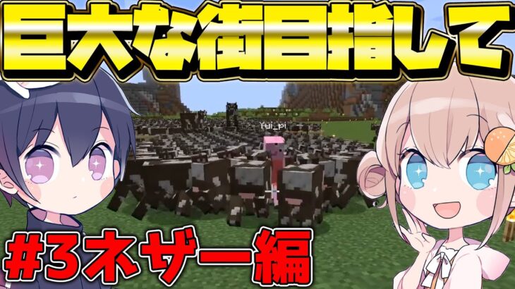 【マイクラ】装備をグレードアップしてネザー要塞を目指す！【のん】