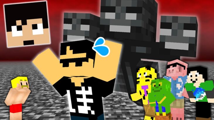 【マイクラ】検証！ぼんじゅうるがウィザーにボコボコにされていたらみんなは助けてくれるのか？