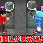 【マインクラフト😜】1つのブロックしか見えない世界でダイヤを見つけろ！【マイクラ実況】